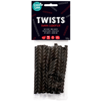Lakritz Stangen Twist süß , 100g