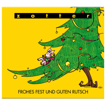 Zotter Schokolade, Zotter 02 "Frohes Fest + Guten Rutsch"