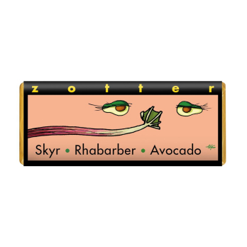 Zotter Schokolade, Skyr Rhabarber Avocado, 70g
