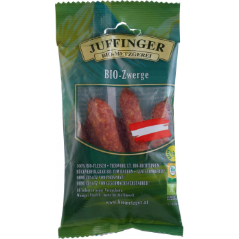 Bio-Zwerge (Cabanossi) geräuchert, 84g
