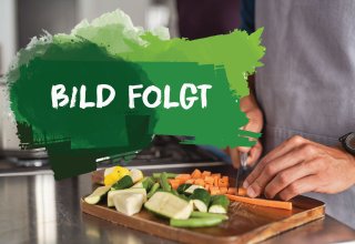 Feldsalat mit karamellisiertem Ziegenkäse, Äpfeln 