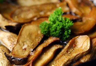 Gebratene Kräuterseitlinge mit Kartoffel-Rösti