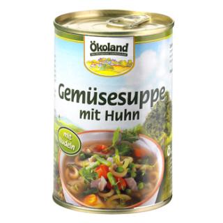 Gemüsesuppe mit Huhn , 400g