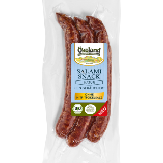 Salami-Snack Natur, 3 Stück,  120g