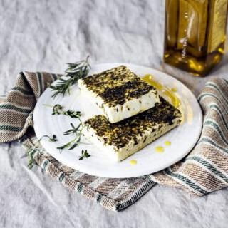 Schafkäse Kräuter, ca.120g, N 50%  handgeschöpft