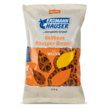 Knusperbrezel mit Salz, Vollkorn , 125g