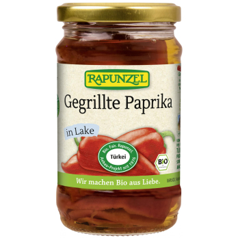 Paprika gegrillt rot, in Lake, 310g im Glas