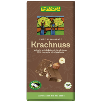 Krachnuss Vollmilch Schokolade Haselnuss HIH , 100g