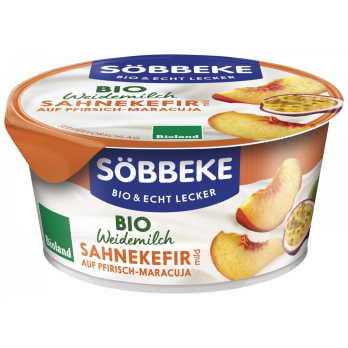 Sahnekefir auf Pfirsich-Maracuja - Weidemilch 150g