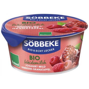 Joghurt Pur Bio Himbeer-Granatapfel 3,8%, 150g