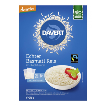 Echter Basmati Reis im Kochbeutel , 250g