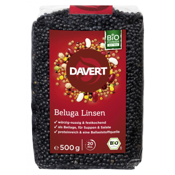 Beluga Linsen, schwarz, 500g