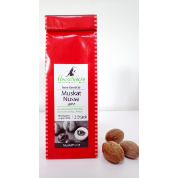 Muskatnuss ganz 3 Stück