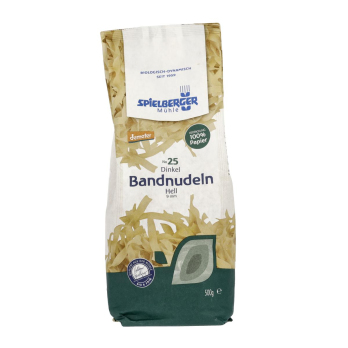 Dinkel Bandnudeln 9mm , 500g
