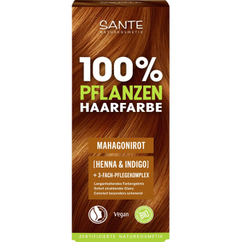 Pflanzen Haarfarbe Pulver 07 Mahagonirot, 100g