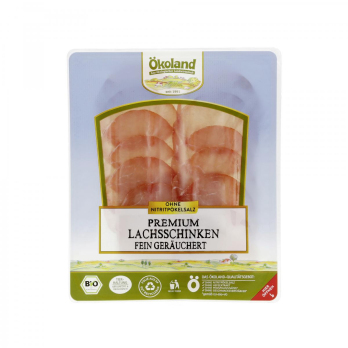 Bio-Premium Lachsschinken geräuchert, 80g