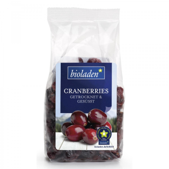 b*  Cranberries gesüßt, 200g