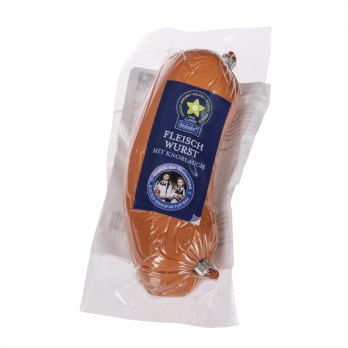 b*Fleischwurst mit Knoblauch, 150g