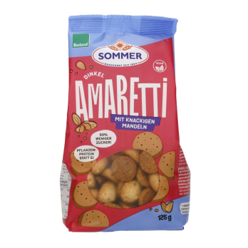Dinkel Amaretti mit Mandeln , 125g