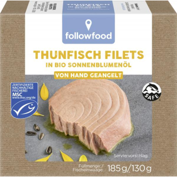Thunfisch in Sonnenblumenöl MSC , 185g
