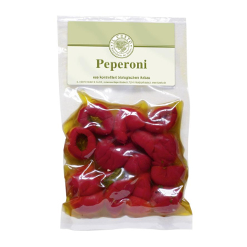 Italienische Kirschpeperoni mariniert, 175g