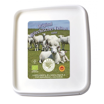 -GV-  1,45 kg     Original griech. Feta g.U., natur, 1kg Abtropfgewicht