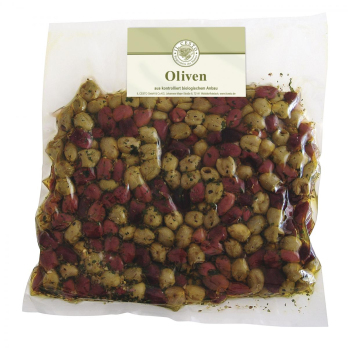 -GV-  1 kg    Oliven-Mix ohne Stein, mariniert
