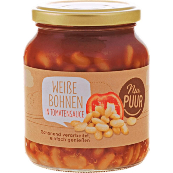 Weiße Bohnen in Tomatensauce , 350g